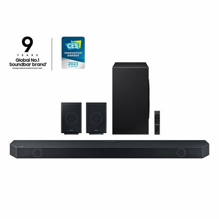 ALMO Samsung 11.1.4 Channel Q-Symphony Soundbar with Wireless Subwoofer and Dolby Atmos HW-Q990C/ZA